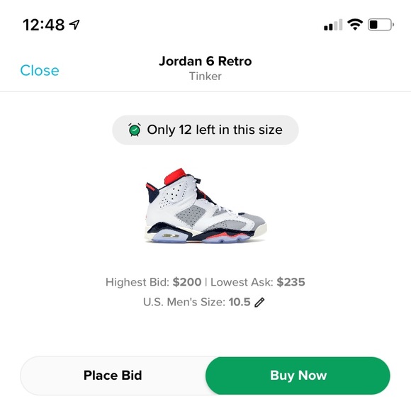 Retro Jordan 6 "Tinker" Size 10.5 VNDS - Picture 7 of 7